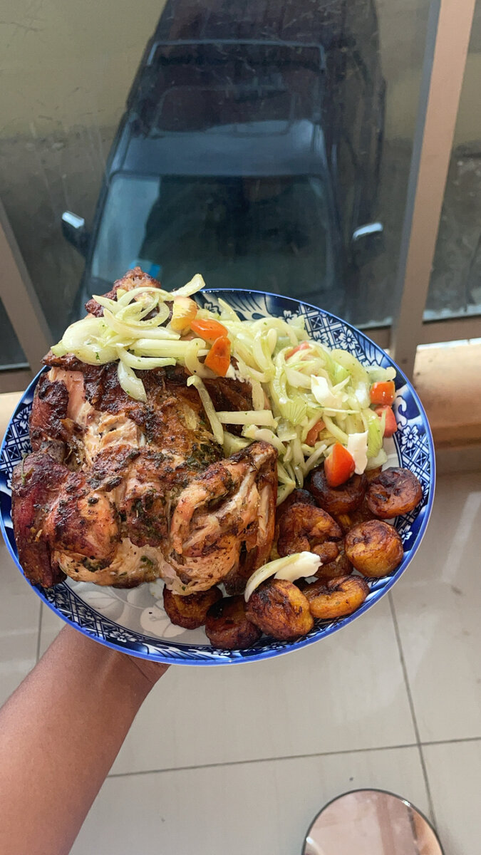 Poulet au four rôti à lalloco