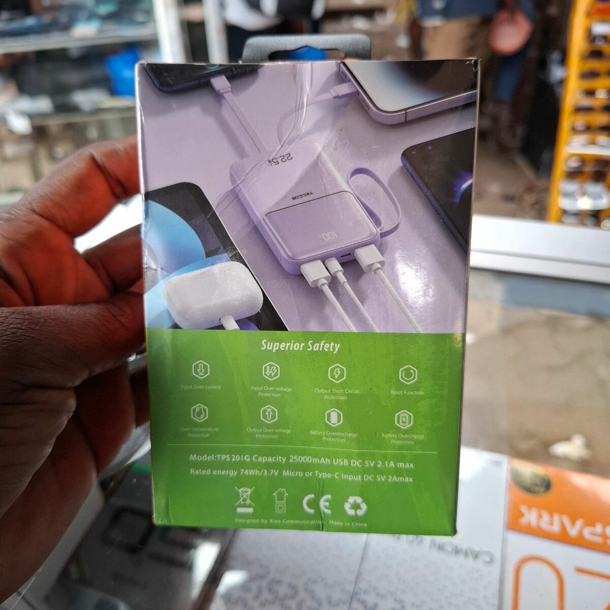 Power Bank 25000mAh Tikcos USB-C