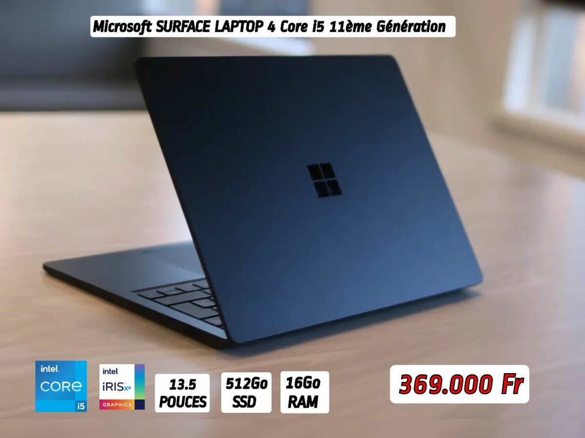 Surface Laptop 4 Core i5 11ème