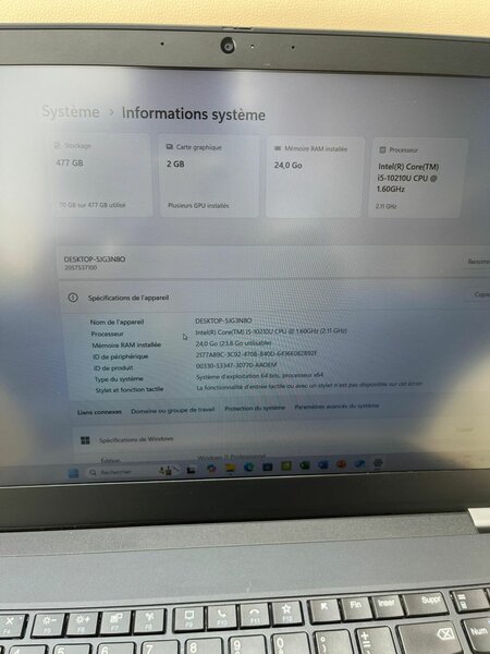 Lenovo ThinkPad i5 24Go RAM