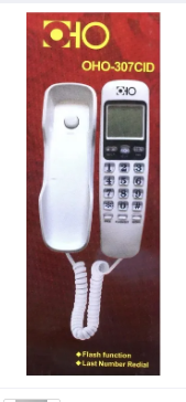 30 Days Warranty LCD Display High Quality Landline Telephone Corded Handset For PTCL and PABX for Office Home Restaurants