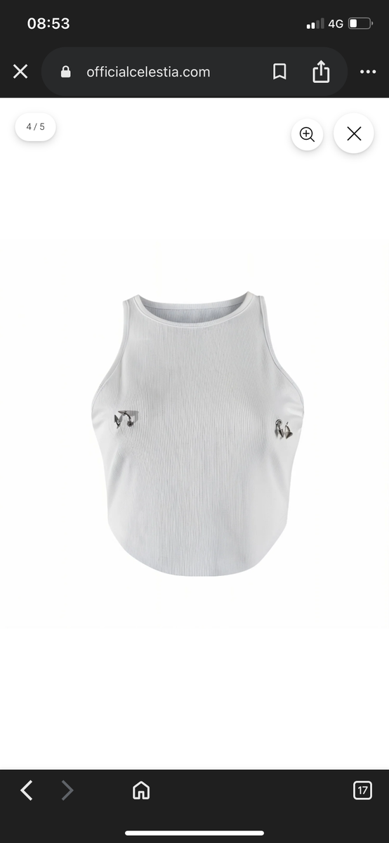 Trendy White Crop Top