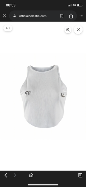 Trendy White Crop Top