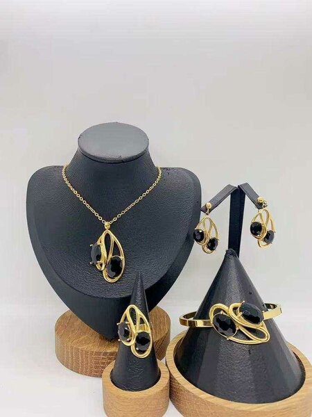 Parure Collier et Boucles Turquoise