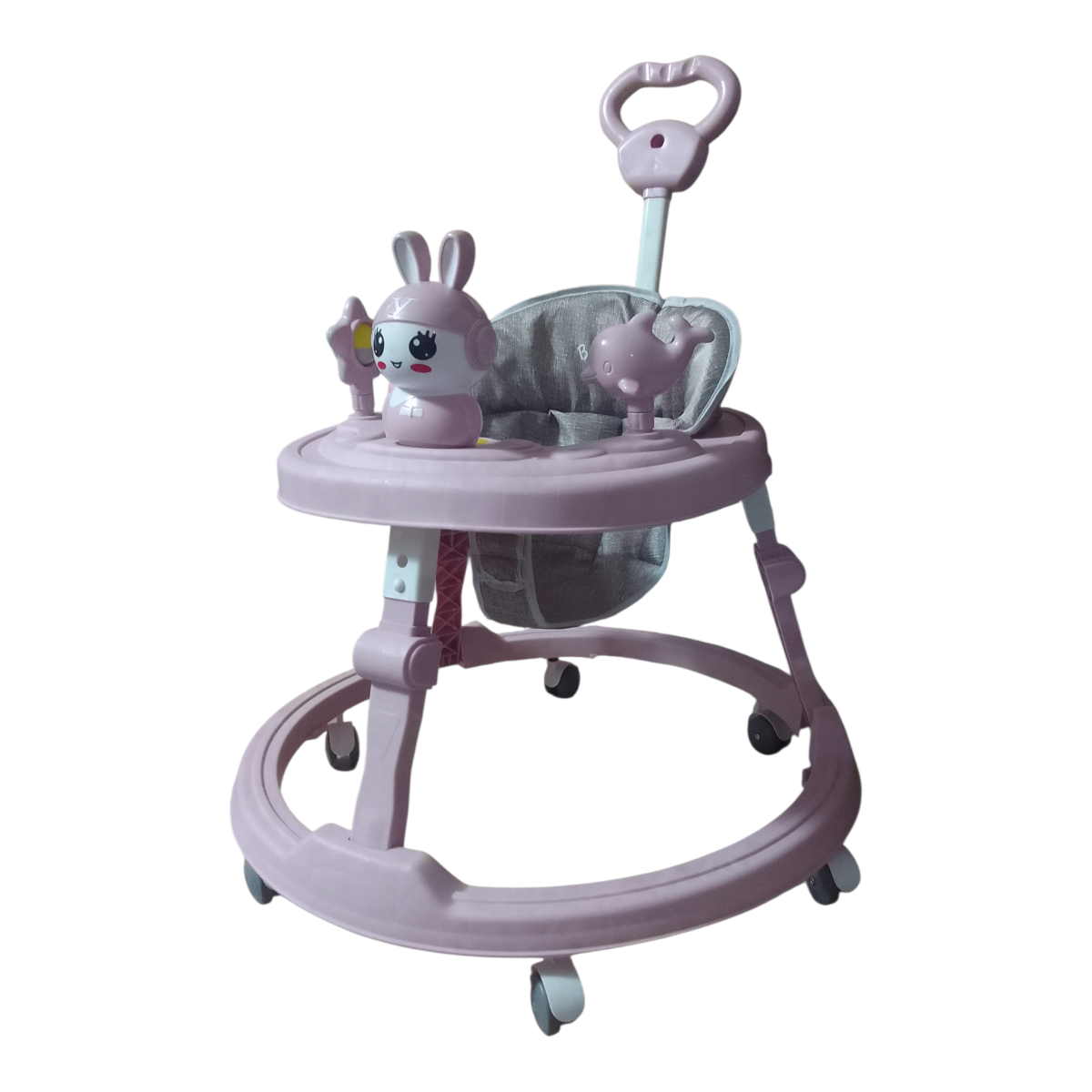 Trotteur Bébé Rose Lapin