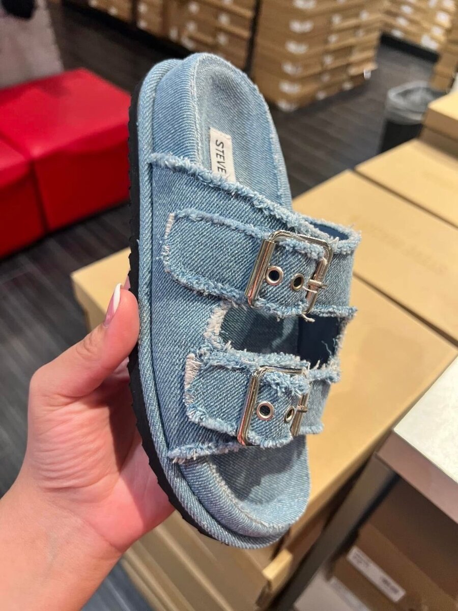 Sandales décontractées en denim