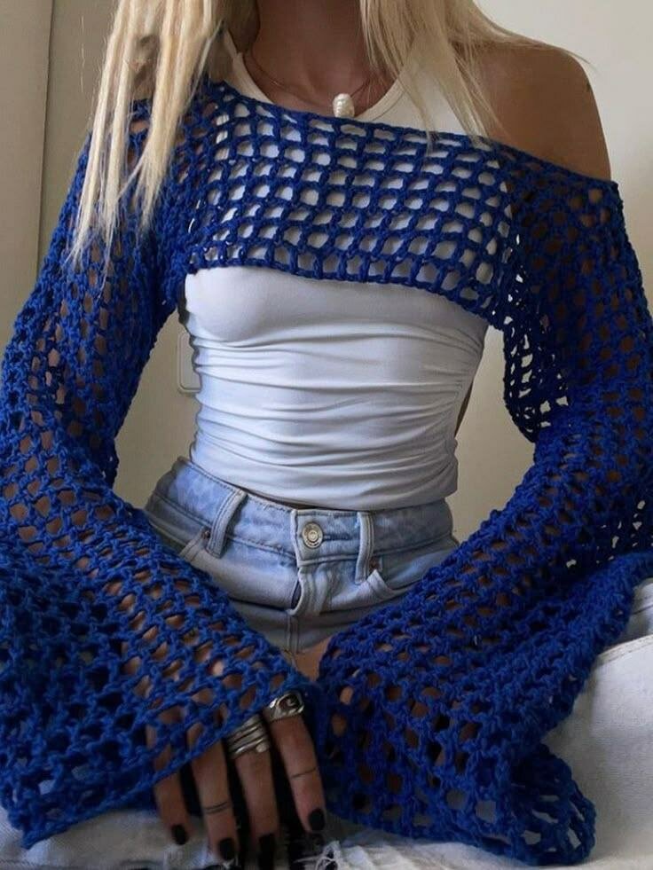 Top en crochet original