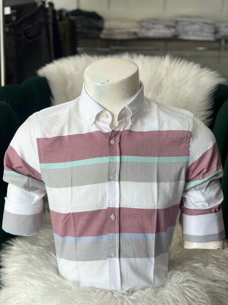 Chemise à Rayures Homme Élégante