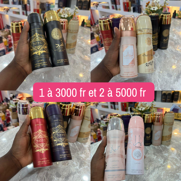 Déodorant Lattafa et Eau de  P