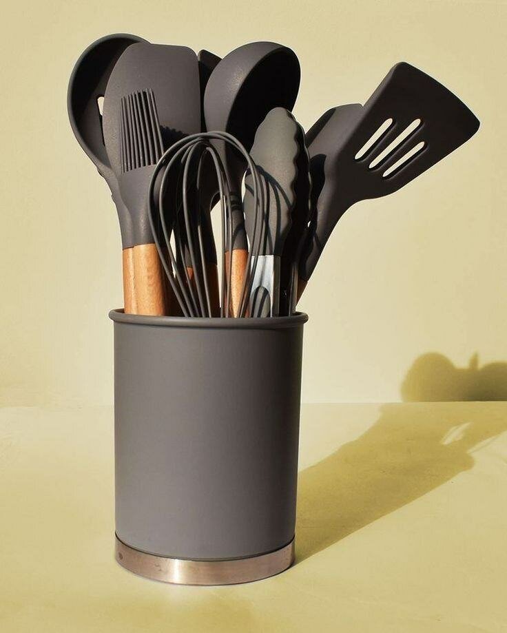 Ensemble d'ustensiles de cuisine en silicone