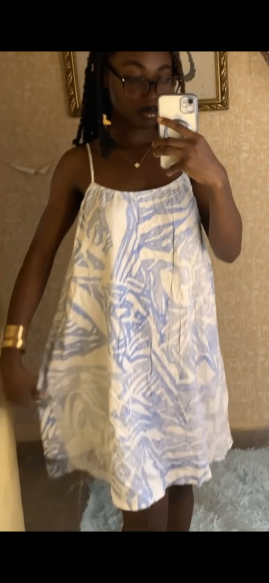 Robe d'été légère imprimée