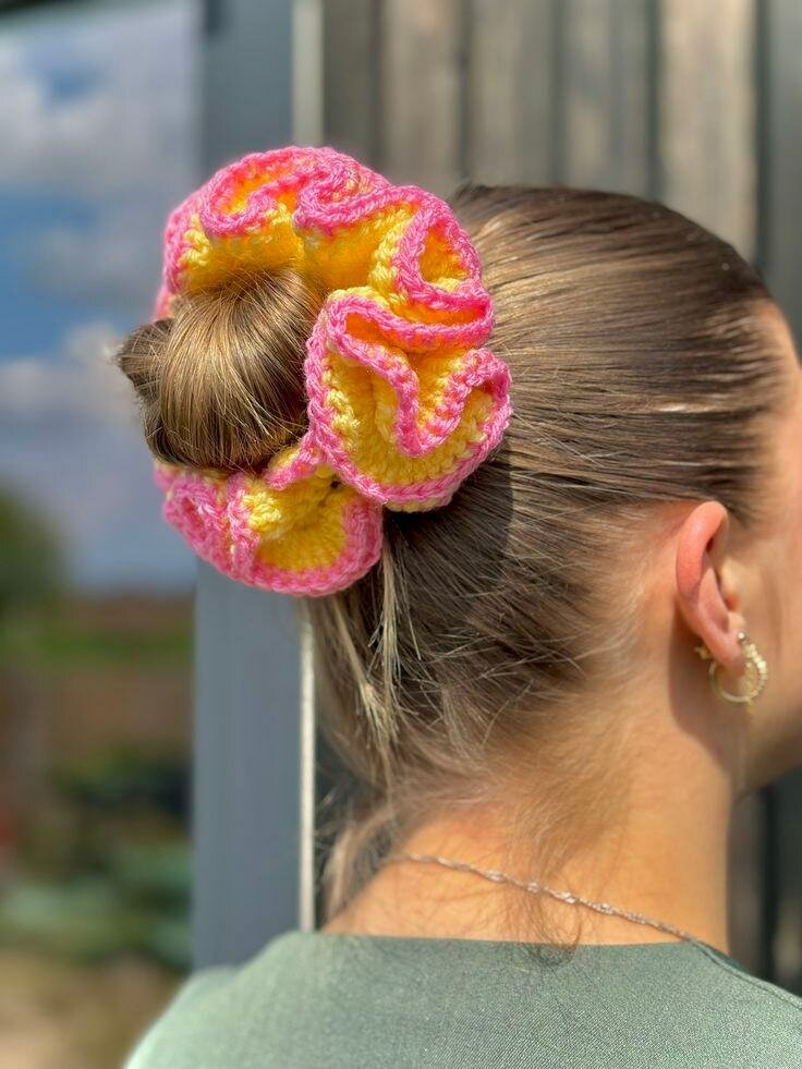 Chouchous en tricot coloré