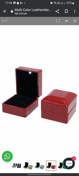 Wooden ring box