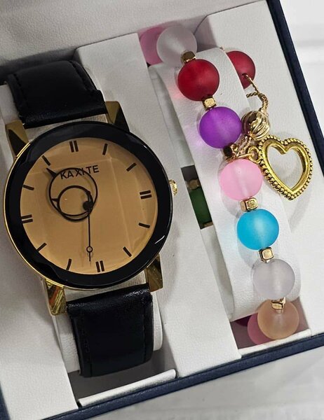 Ensemble coffret montre + bracelet