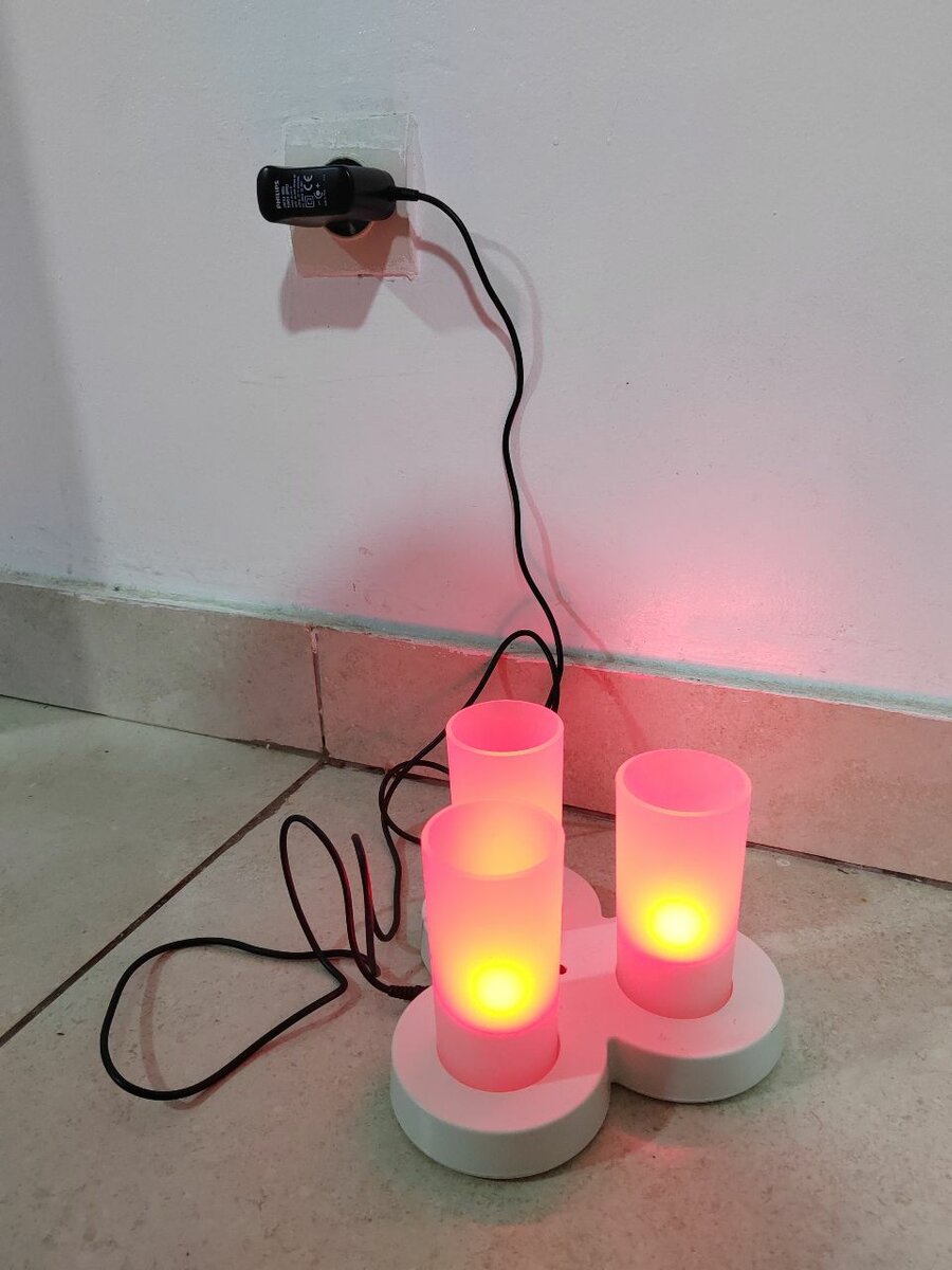 Veilleuse Philips Red CandleLights