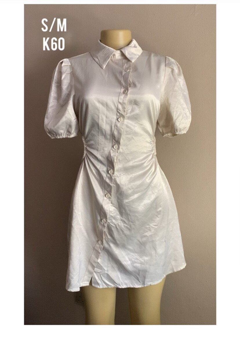 Thrift dresses and a jacket