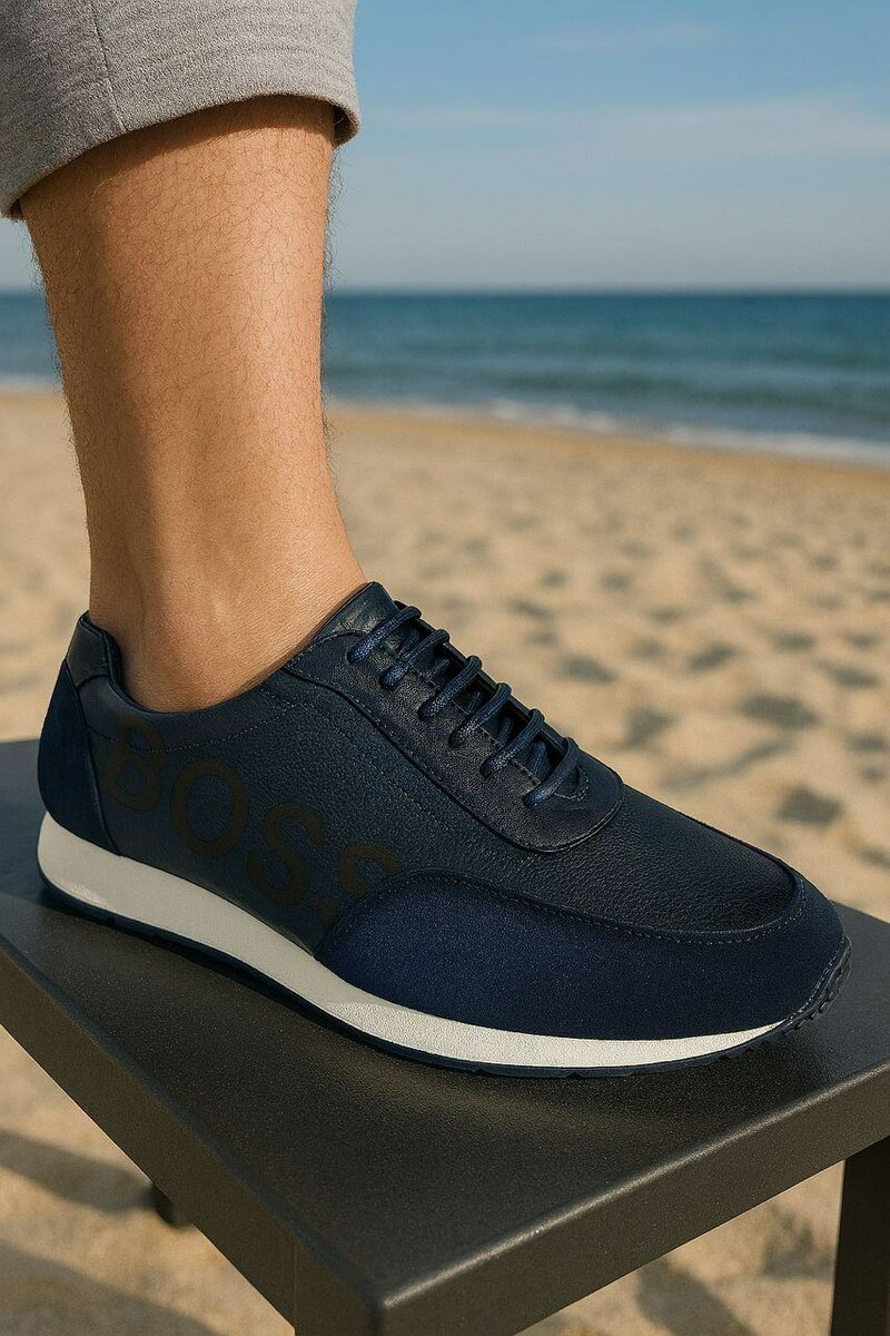 Sneakers en cuir élégants