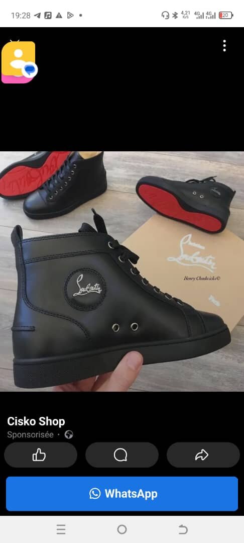 Baskets montantes noires homme