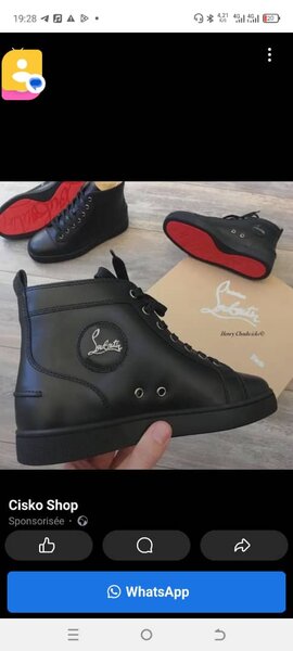 Baskets montantes noires homme