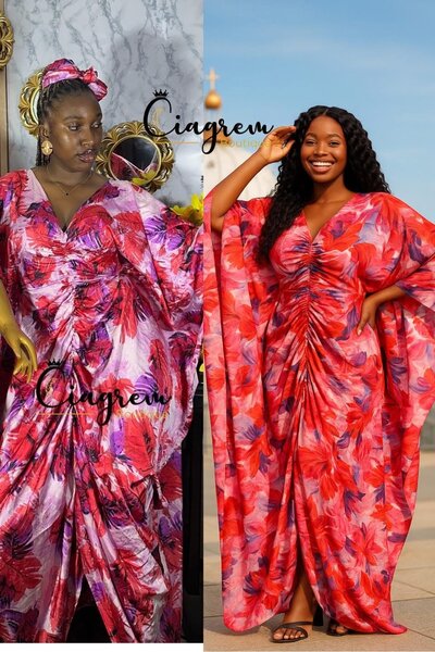 Robe Caftan Imprimé Floral