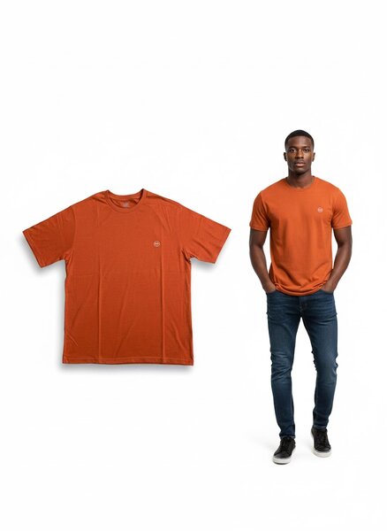 T-shirt en coton orange