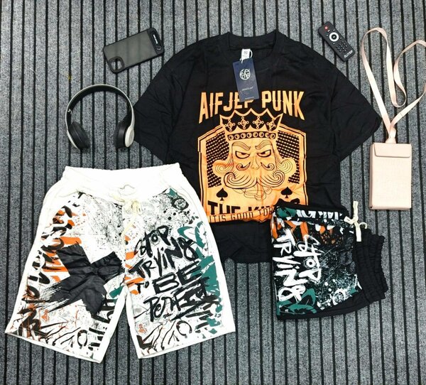 T-shirt et Short Graffiti