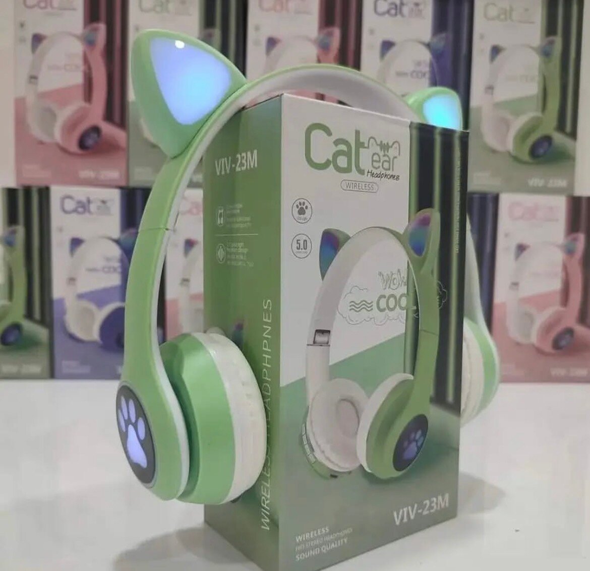 Casque Chat LED Enfant