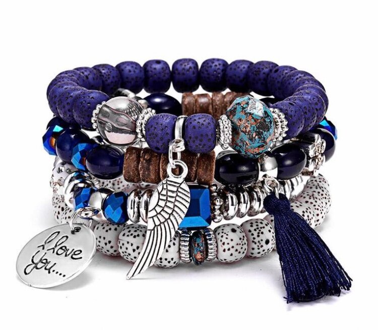 Bracelets bohèmes multicolores