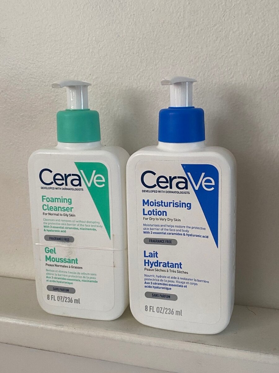 Duo Cerave gel  et lait corps