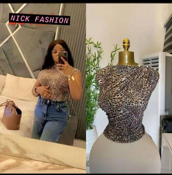 Top Femme Léopard Sans Manche