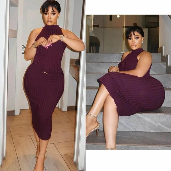 Robe élégante sans manches