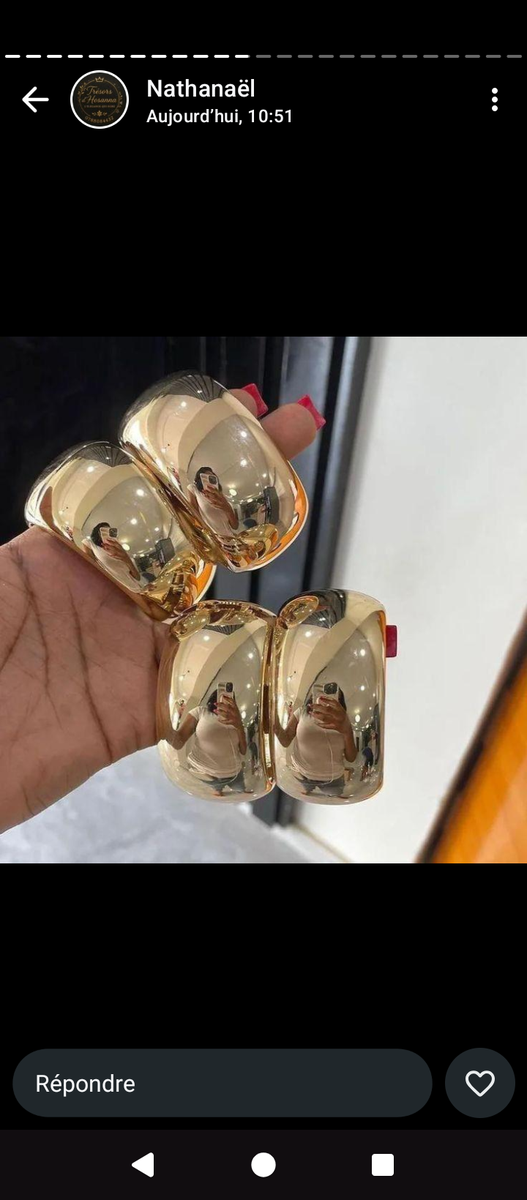 Bracelet tendance doré