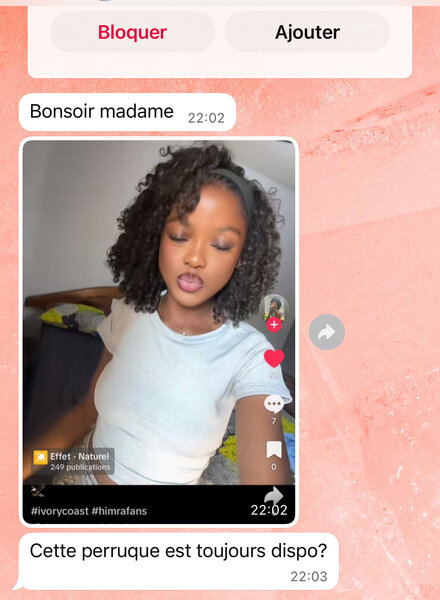 Perruque Bouclée Noire Femme