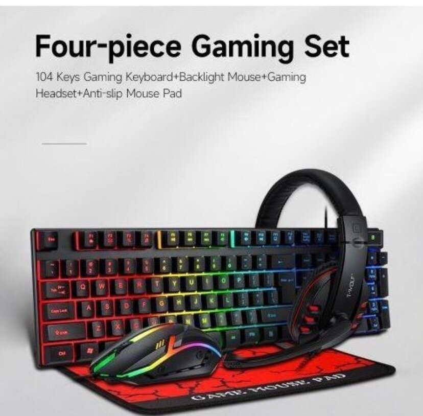 Clavier,souris,tapis et casque