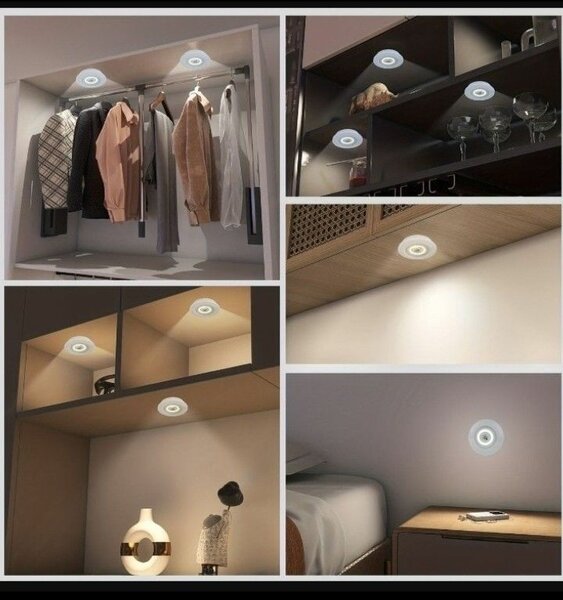 Lot De 3 lumière LED adhésif avec Télécommande