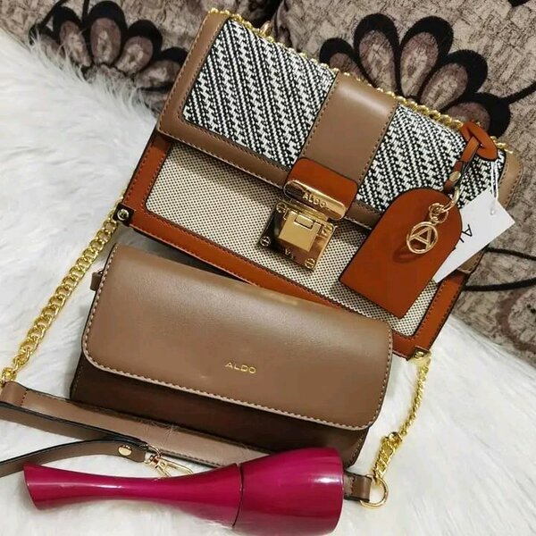 Sac à main femme ALDO en cuir et tissu