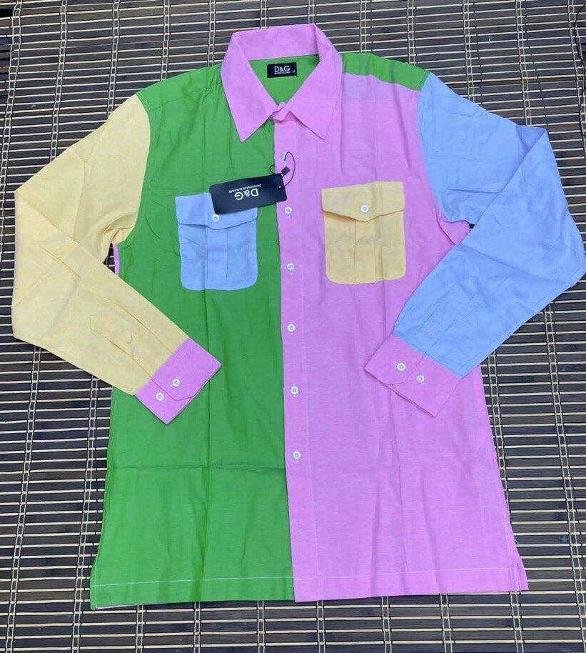 Chemise colorée en coton