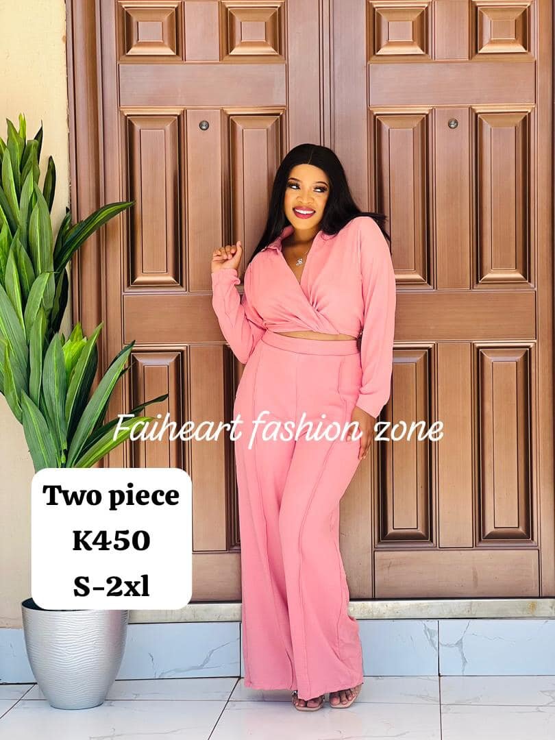 Women's pink suit, long sleeve shirt and pants  S-2xl