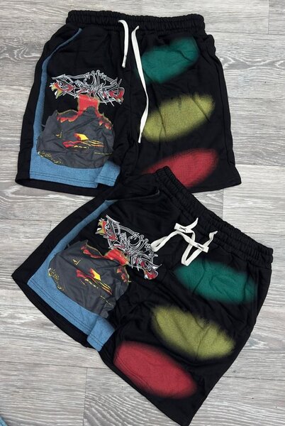 Shorts d'été graphiques colorés