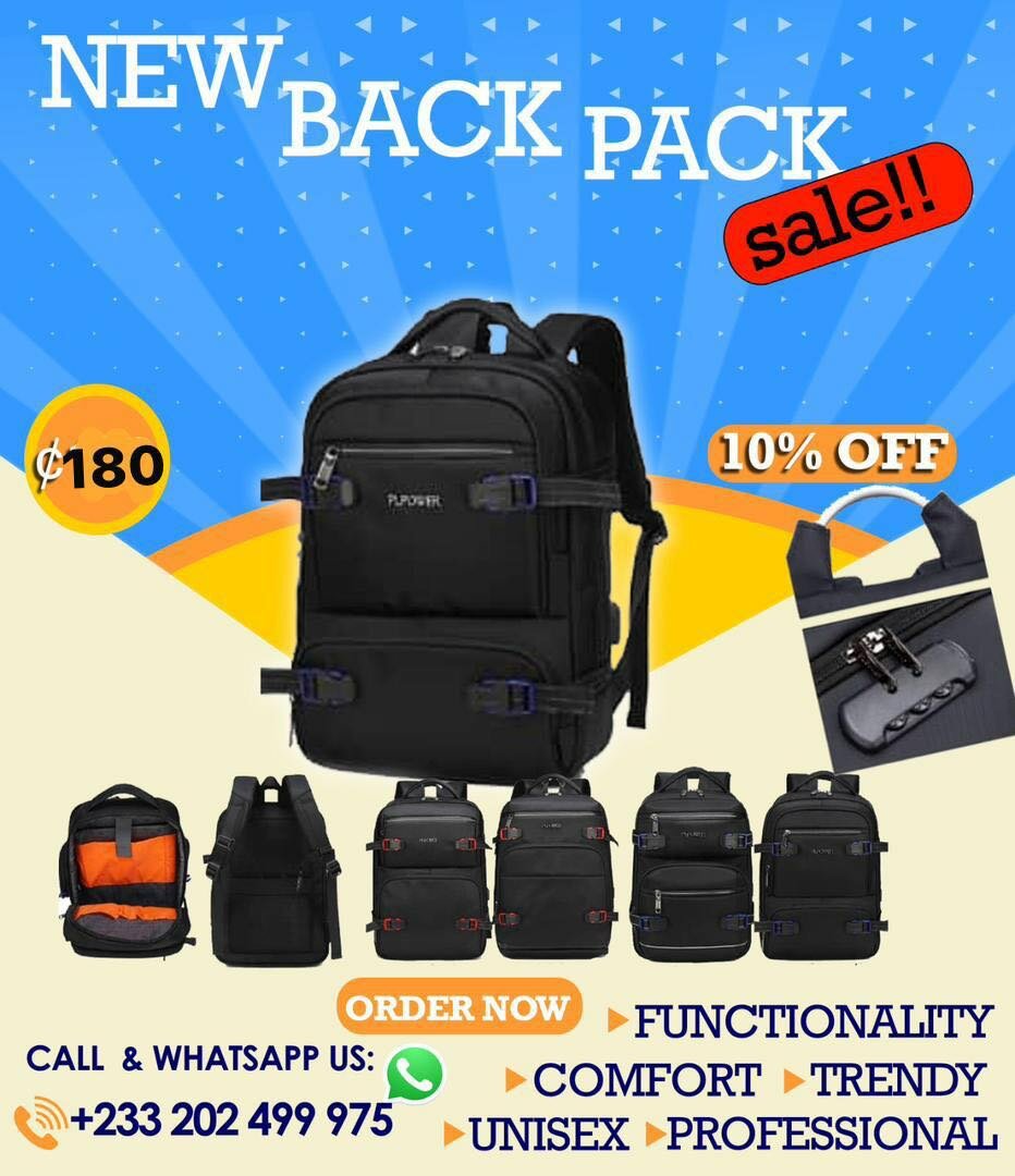 Unisex office and laptop backpacks