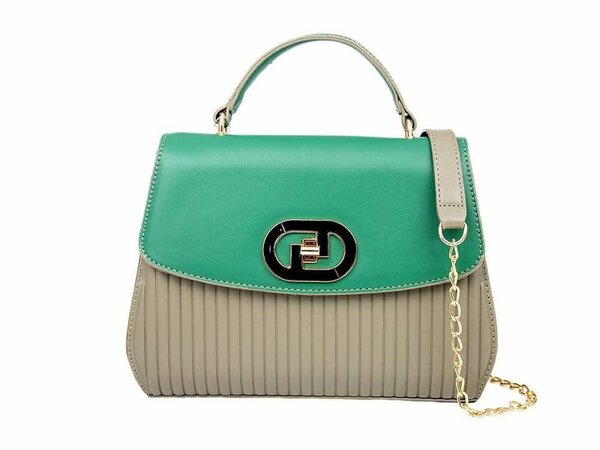 Sac à main élégant bicolore