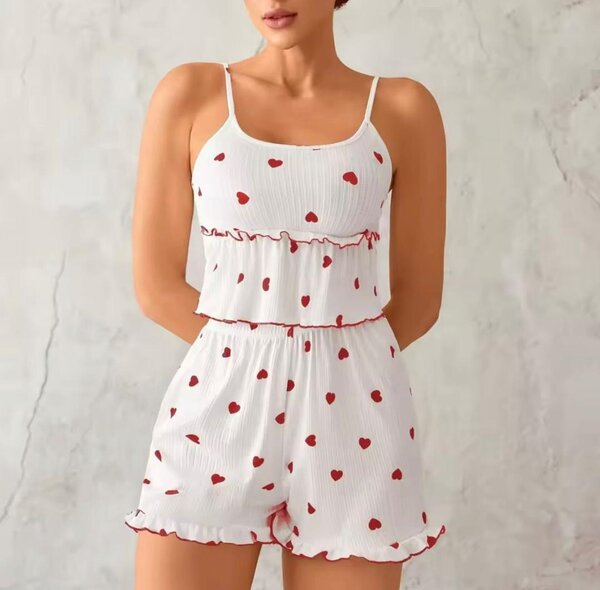 Pyjama Femme Cœur Confortable