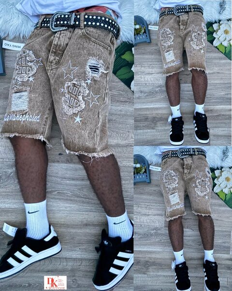 Shorts en jean décontractés homme