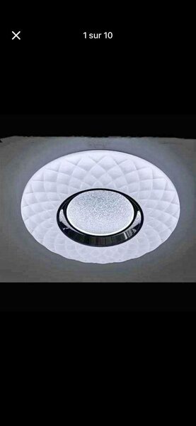 Plafonnier LED encastré rond