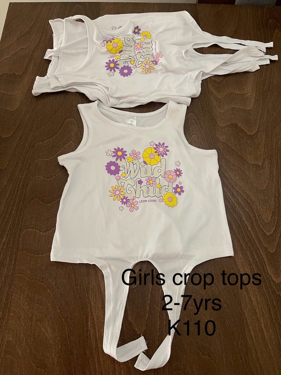 Girls crop tops