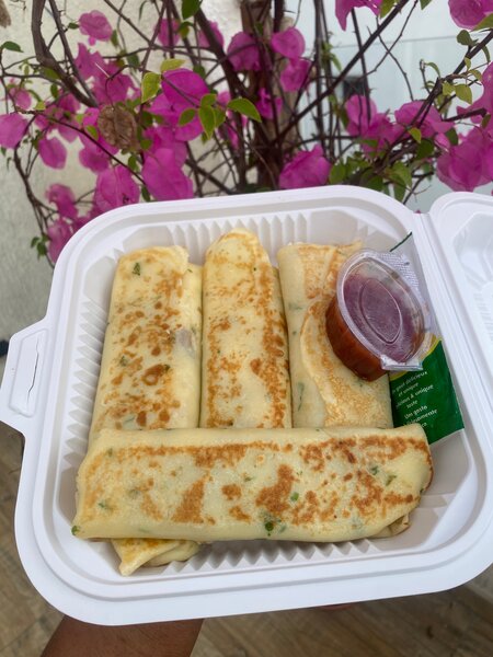 Crêpes viande fromage