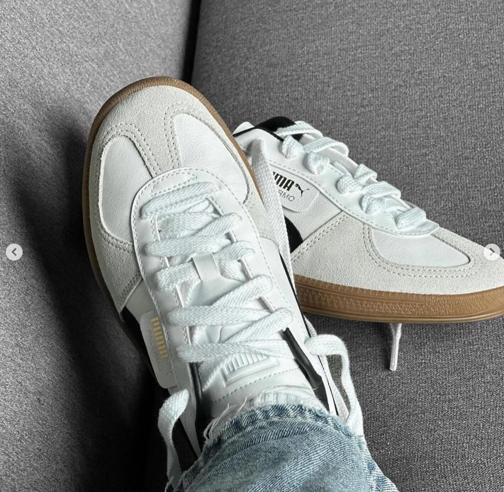 Кроссовки Puma Palermo белый/коричневый