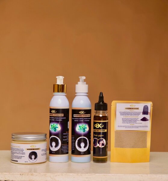 Ensemble soins capillaires naturels