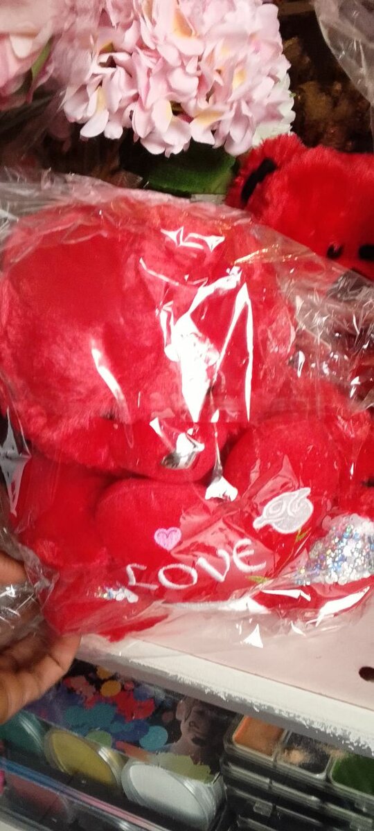 Peluche Ours Rouge Amour