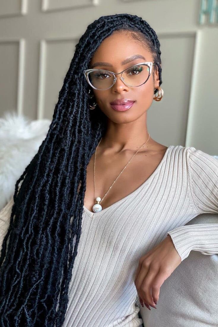 Extensions longues en faux locks